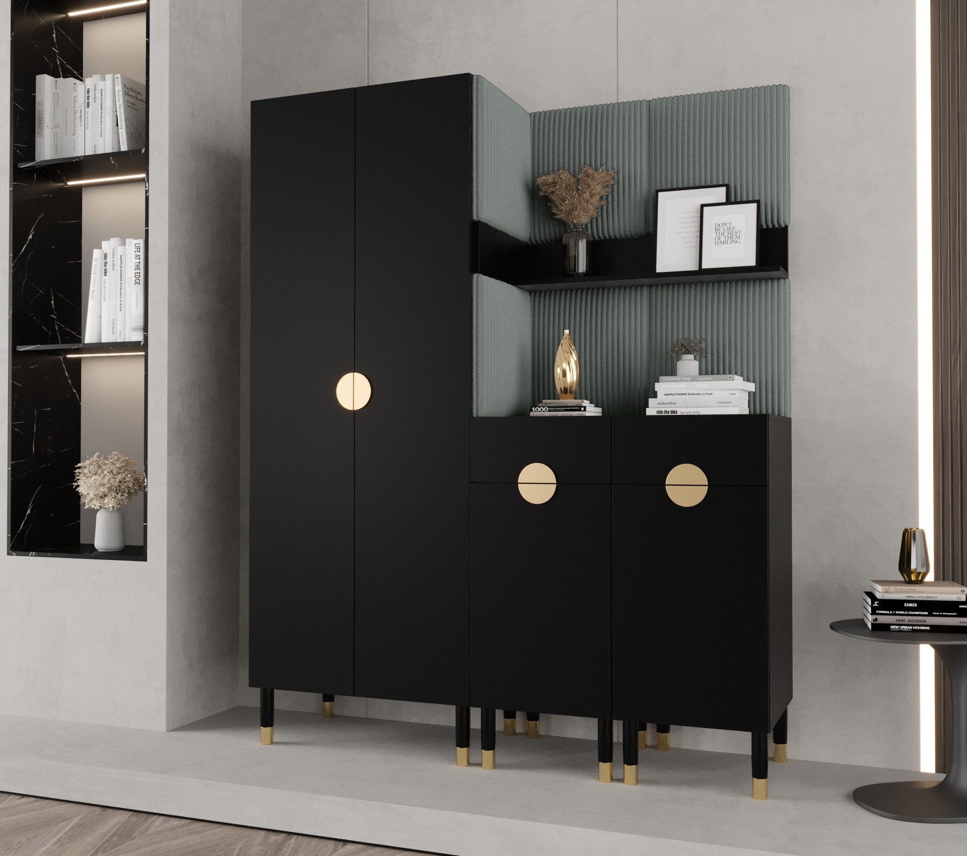 ABIKS MÖBEL Kompaktgarderobe PALERMO Set 7 günstig online kaufen