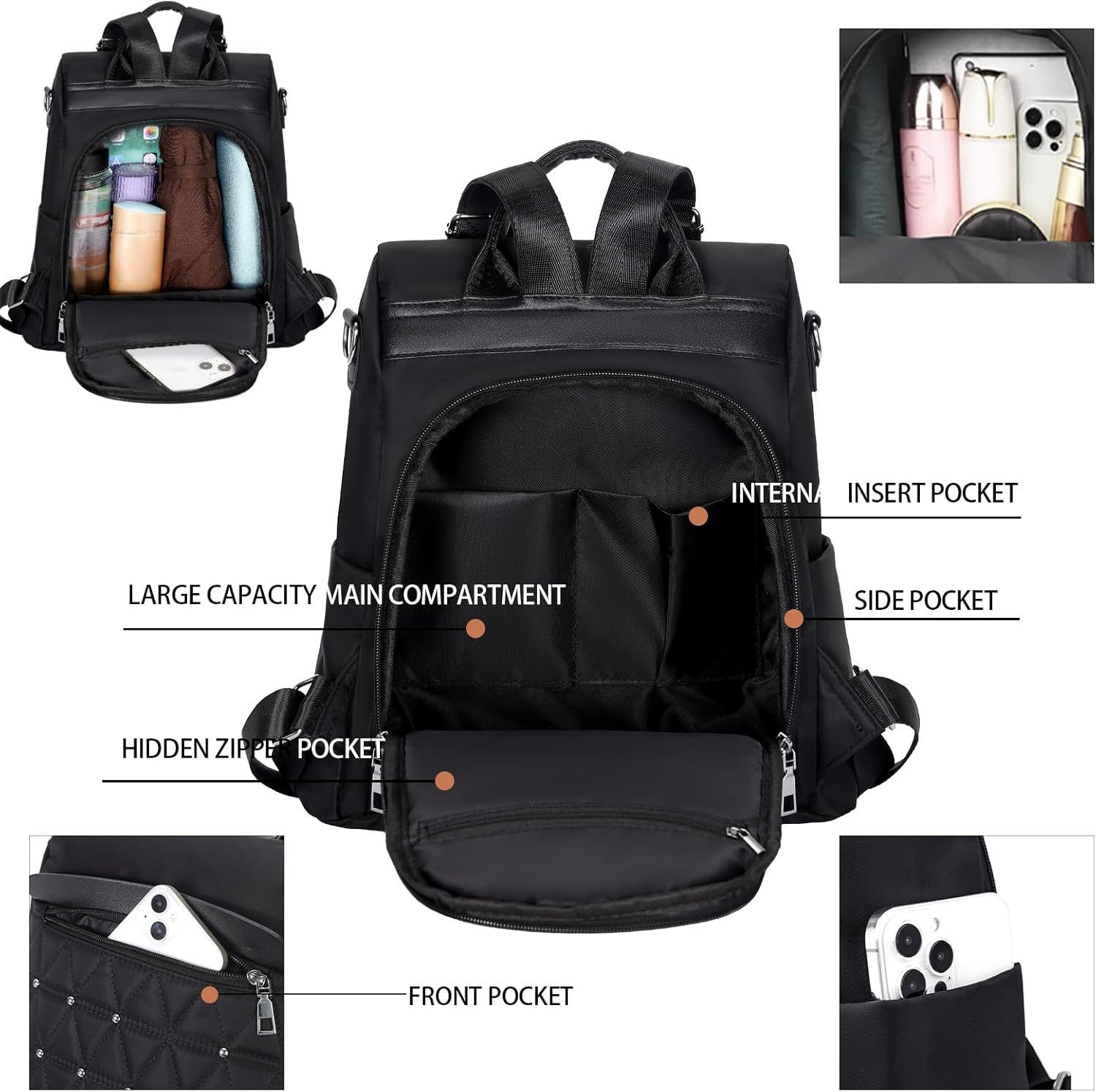 M-Diamant Rucksack Damen Rucksack alltägliche Umhängetasche Schultertasche günstig online kaufen