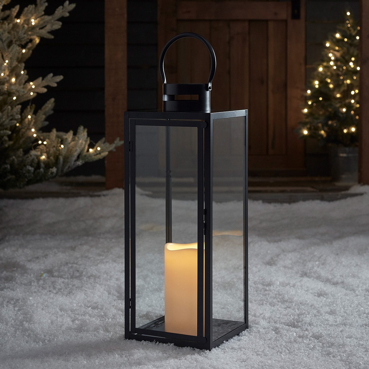 Lights4fun LED Laterne Große Malvern Batterie LED Laterne, LED fest integri günstig online kaufen