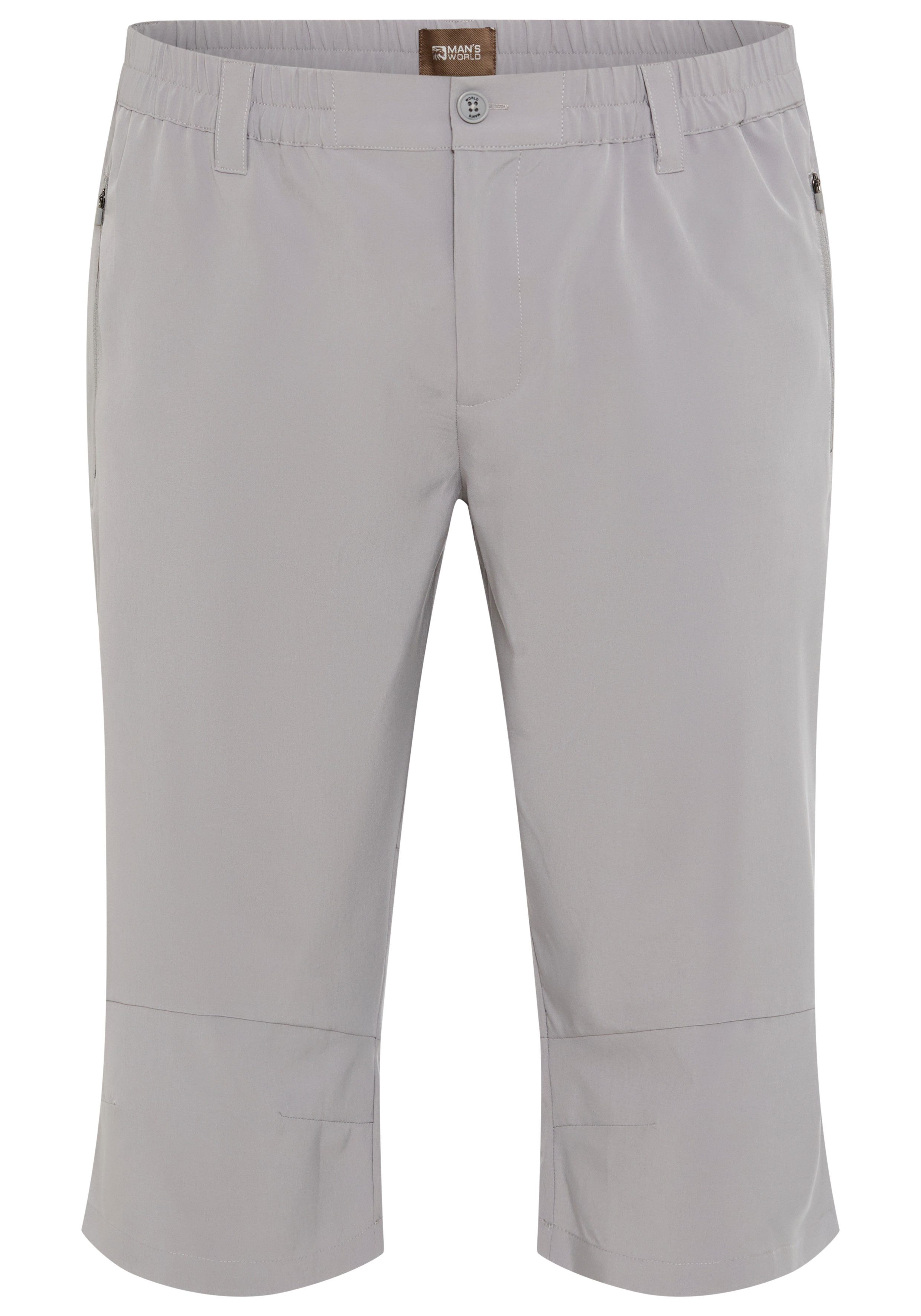 Man's World Plus Funktionsshorts sportliche Webhose, gerades Bein, mit Gürtelschlaufen