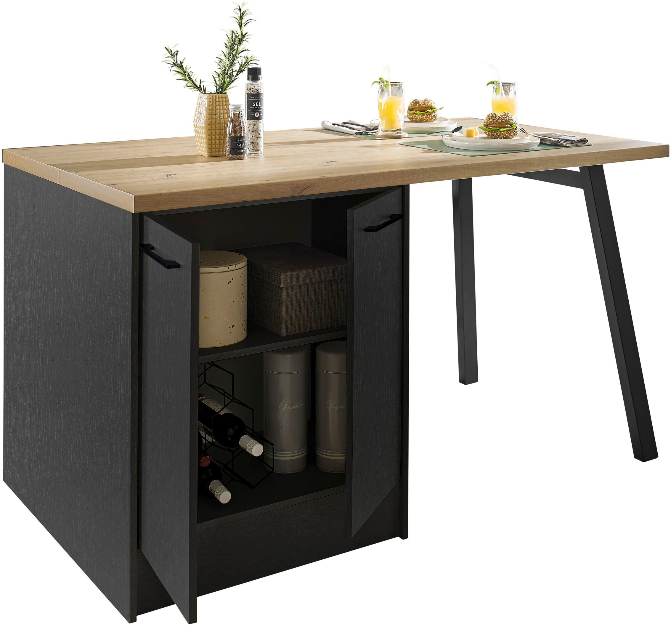 BASIC by Balculina Kücheninsel Turin, Breite 150cm