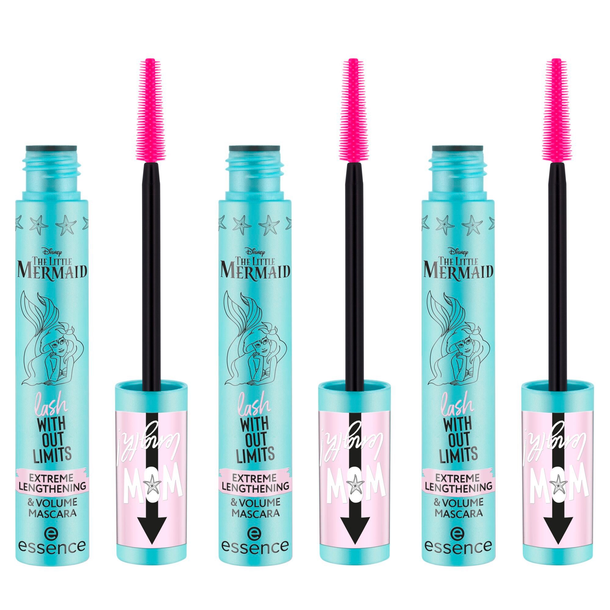 Essence Mascara Disney THE LITTLE MERMAID lash, 3-tlg., WITHOUT LIMITS EXTREME LENGTHENING & VOLUME MASCARA