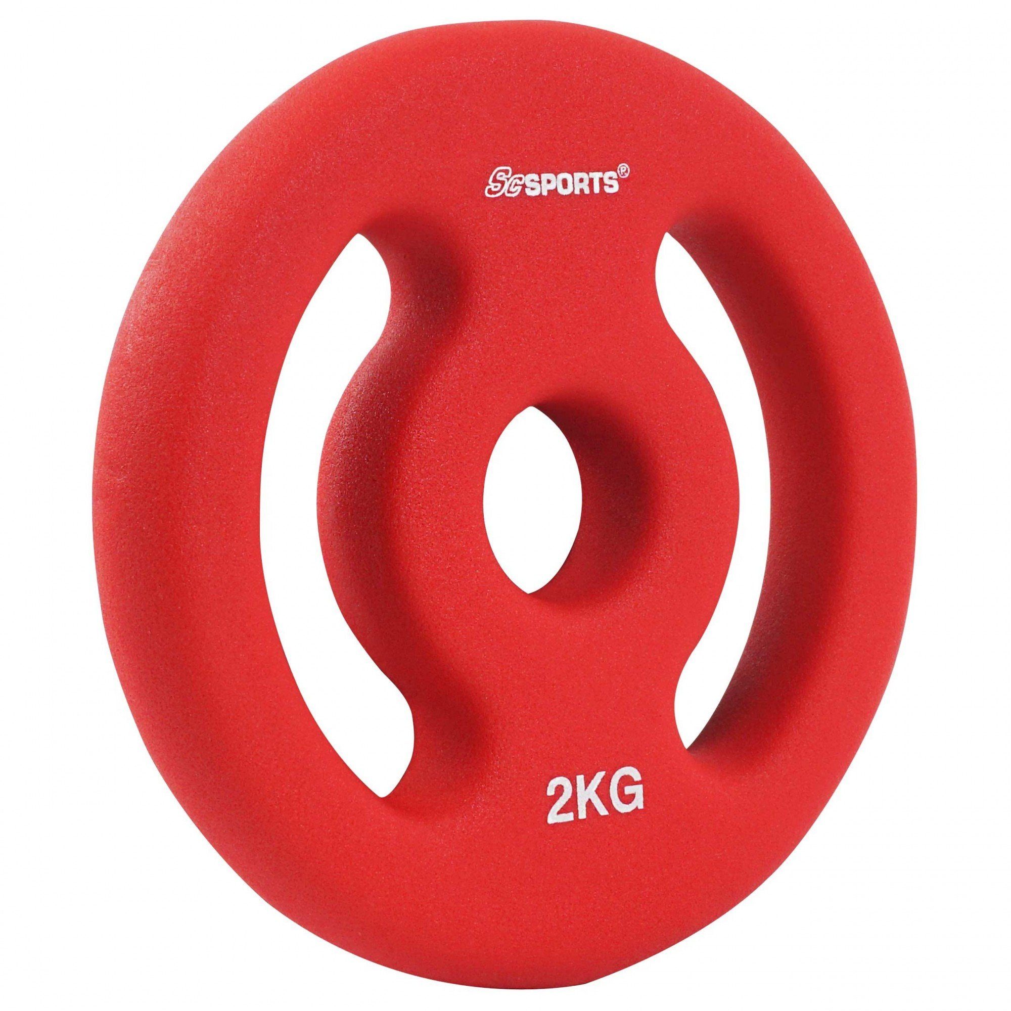 Kurzhanteln Gusseisen ScSPORTS® Gewichte Langhantel Neopren 21kg 30mm Hantel-Set