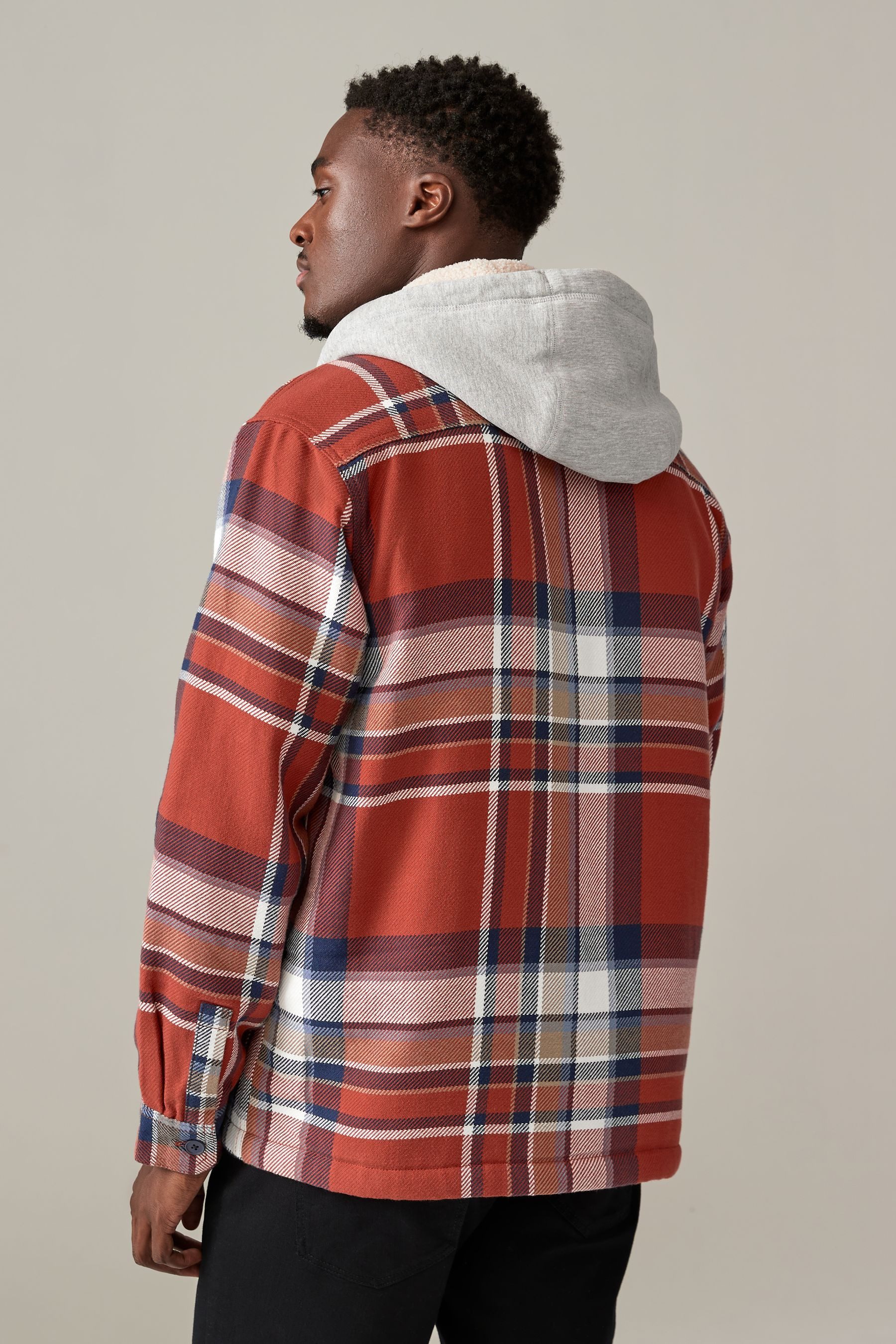 Next Hemdjacke Karierte Hemdjacke mit Teddyfutter günstig online kaufen