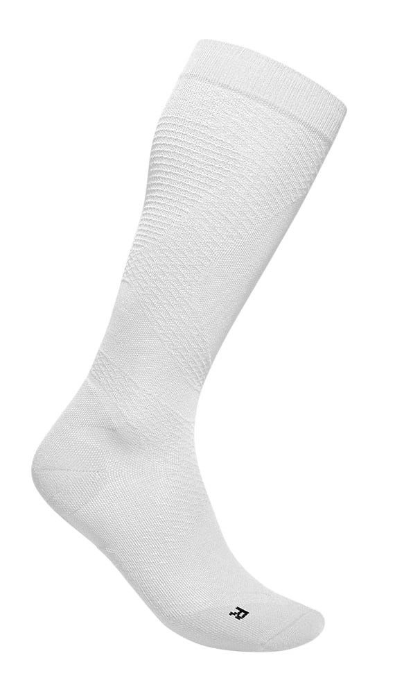 Bauerfeind Laufsocken Kompressionssocke Run Ultralight Compression (atmungsaktiv) weiss