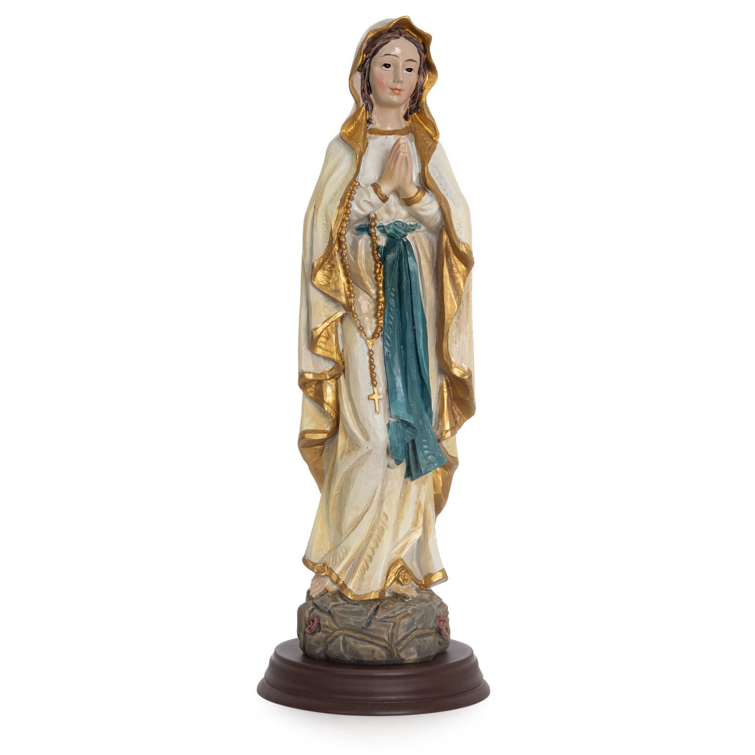 Moritz Dekofigur Jungfrau Maria Statue 21 cm Marienfigur mit Rosenkranz und günstig online kaufen