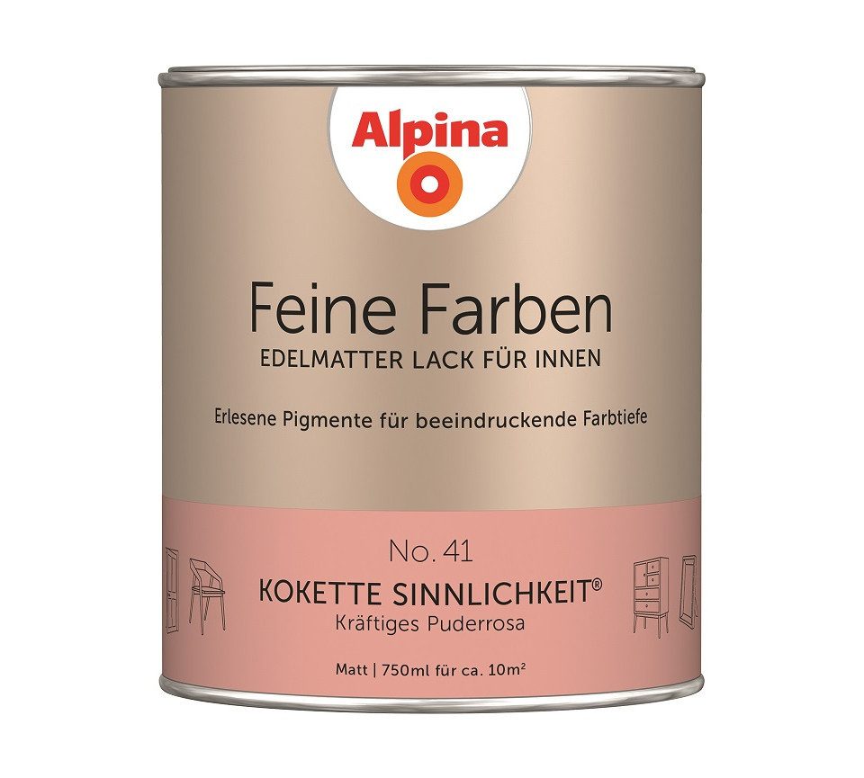 Alpina Wandfarbe Alpina Feine Farben Lack No. 41 Kokette. € 25,19, (€ 33,59 pro 1 l).