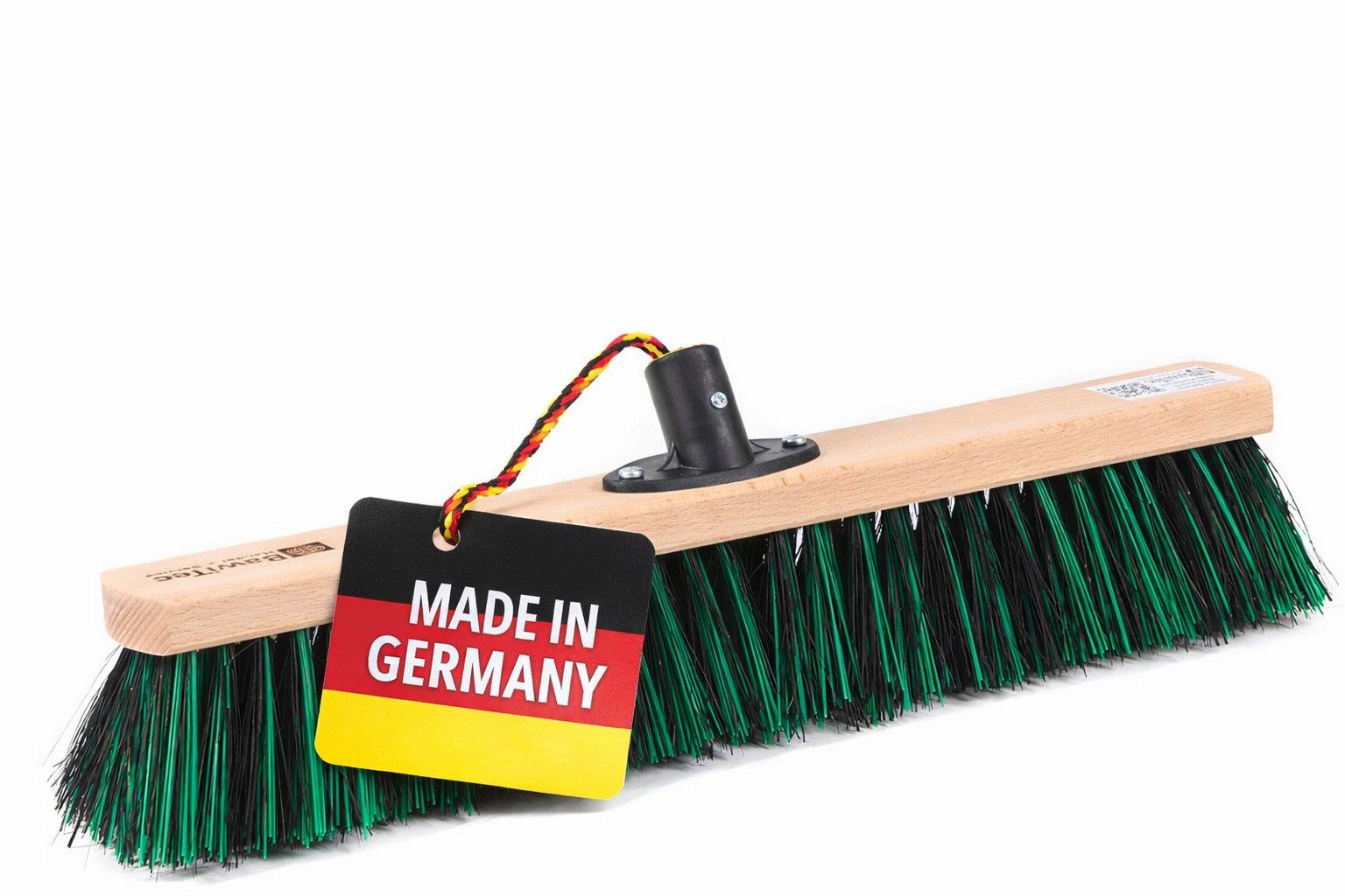 BawiTec Straßenbesen Straßenbesen BawiMix QuickFix Gartenbesen Besen grün Arenga, Aussenbereich, Borstenmischung