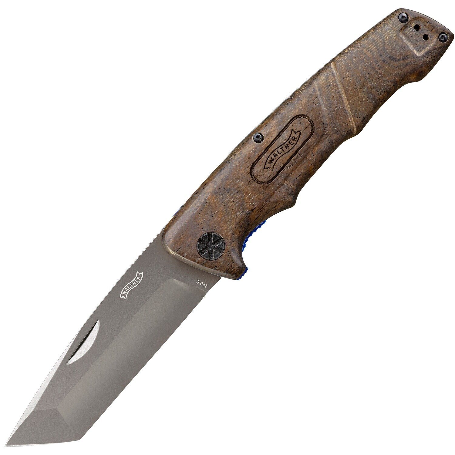 Walther 4 Blue Wood Messer BWK Taschenmesser Knife