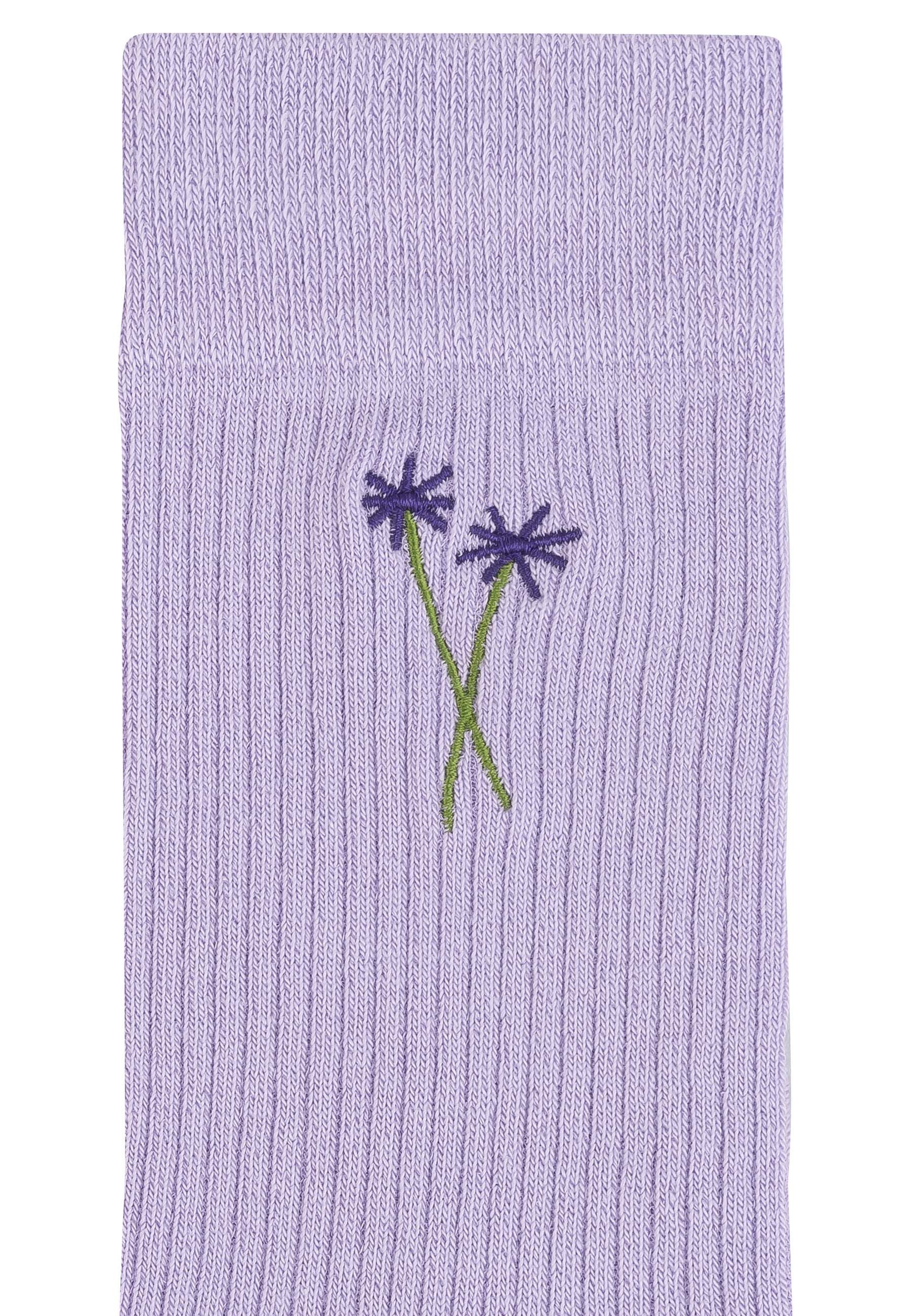 MELA Socken Gerippte Socken Stickerei 1 Paar Ohne Polyester & Polyamid. Das günstig online kaufen