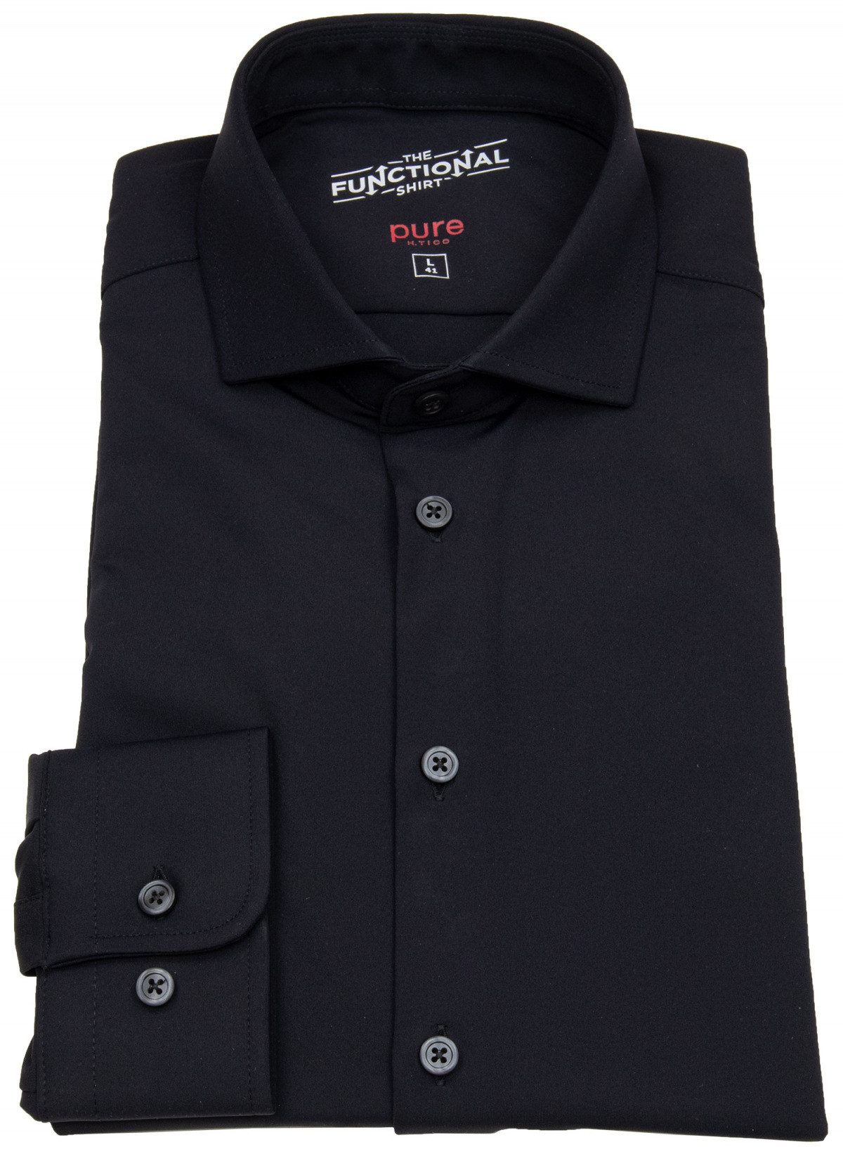 Pure Businesshemd Slim Fit stark tailliert Haifischkragen günstig online kaufen
