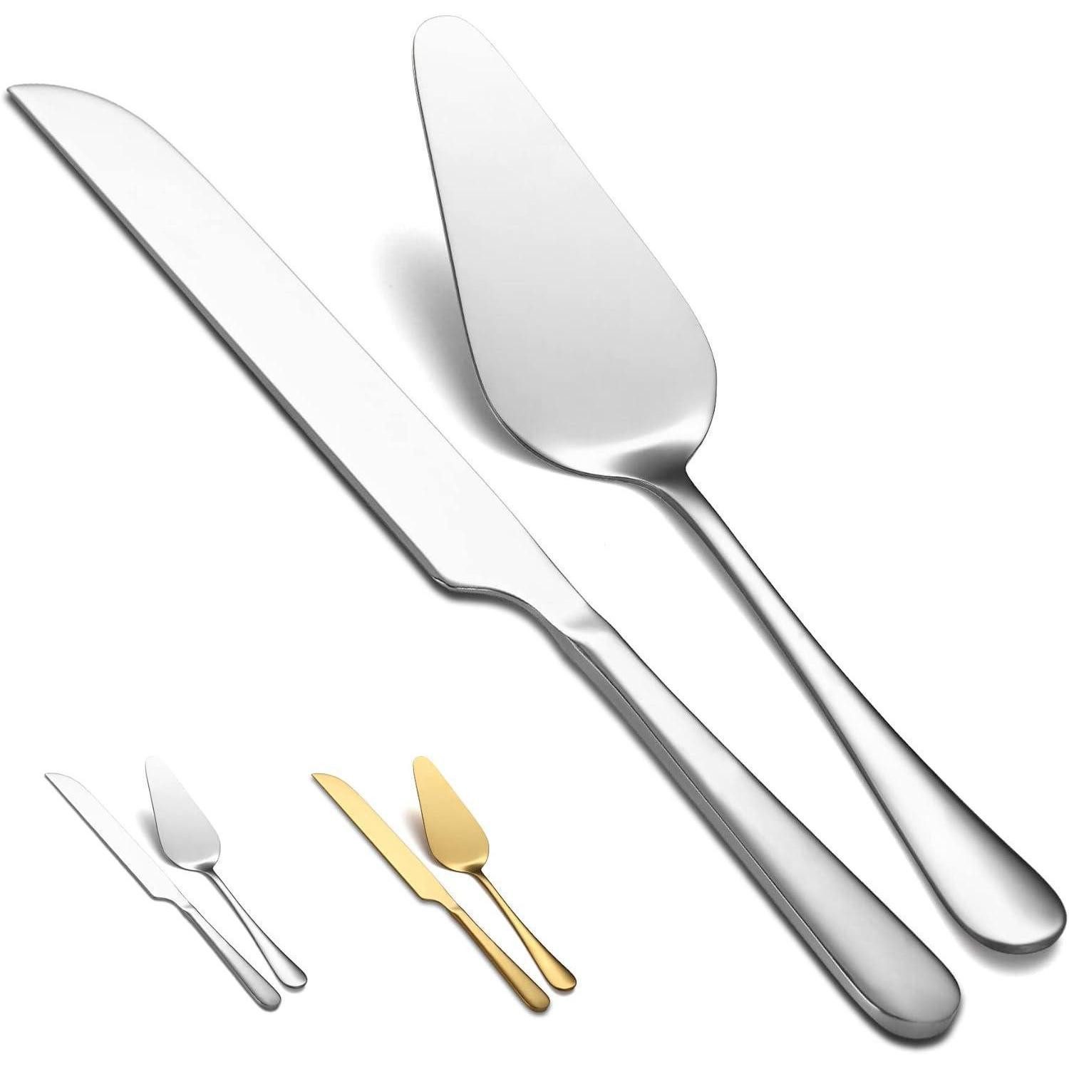 LuxusKollektion Tortenheber Tortenmesser Set Edelstahl Tortenheber Hochzeit 1. Silber