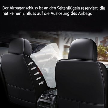 Insma Autositzbezug, Universal Elegant Autositzauflage Vordersitzkissen Kunstleder