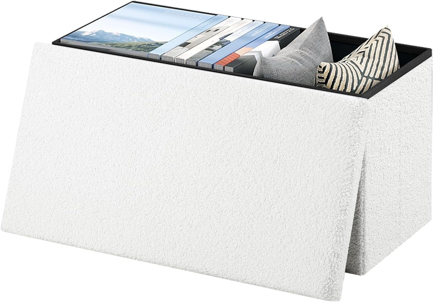 EUGAD Sitzhocker (1 St), Faltbarer mit Stauraum & Deckel, 80 L günstig online kaufen