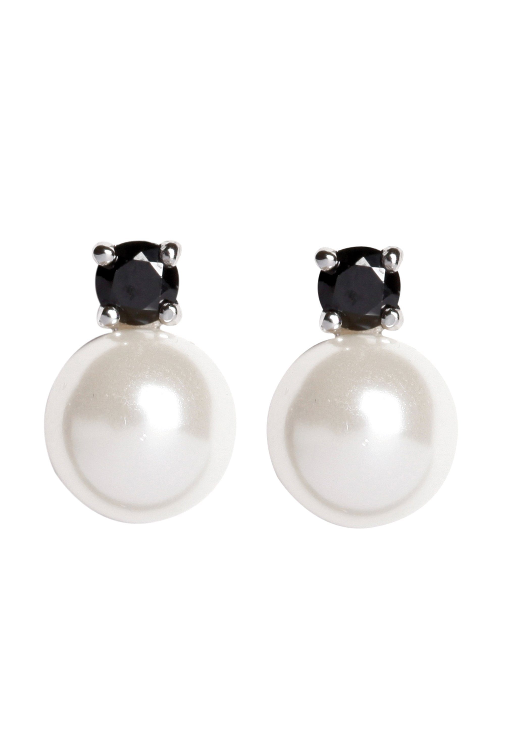 NANA KAY Paar Ohrstecker Fashion Pearl, mit farbigem Zirkonia-Stein