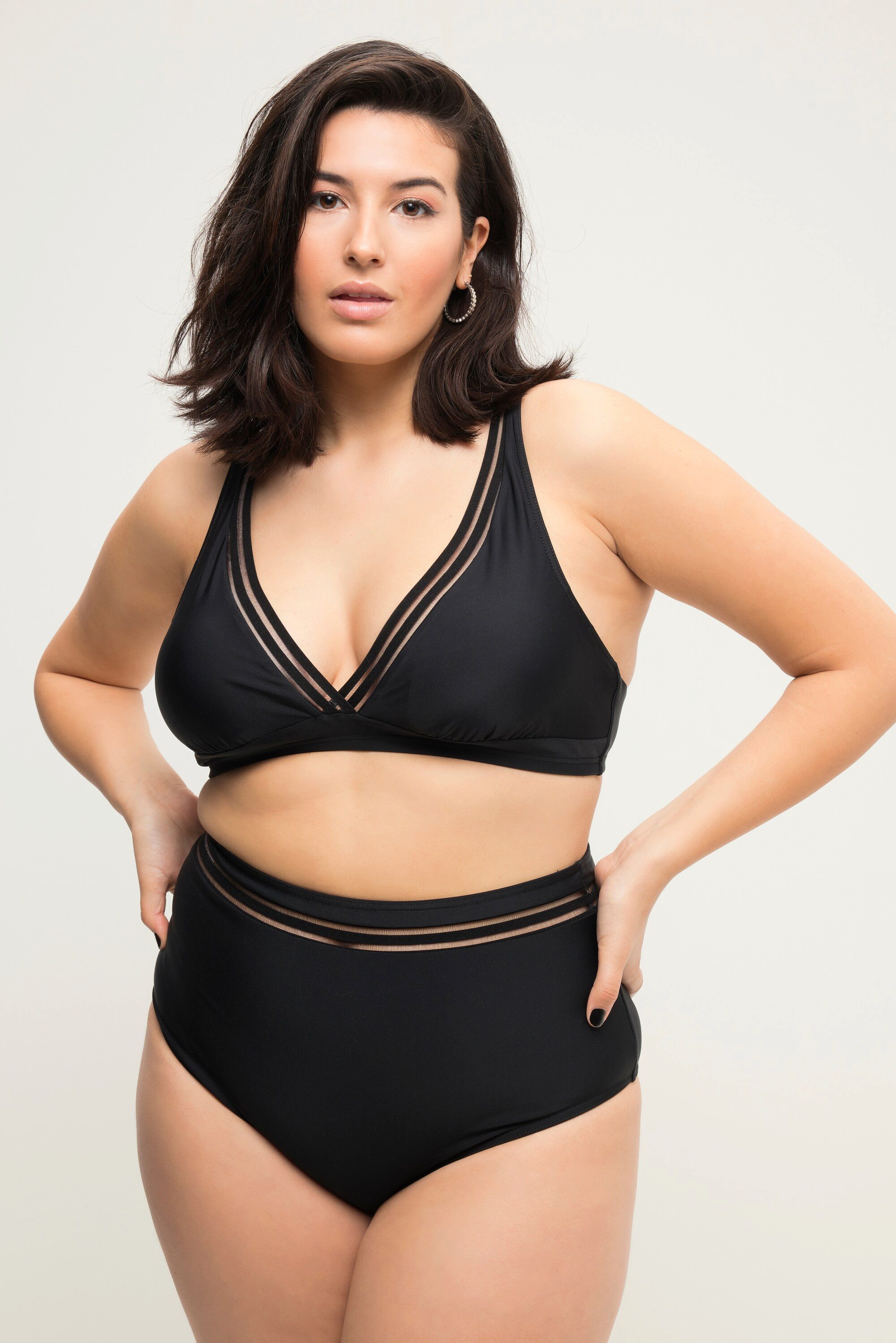 Studio Untold Soft-BH Bikini-Top Softcups Mesh-Einsätze