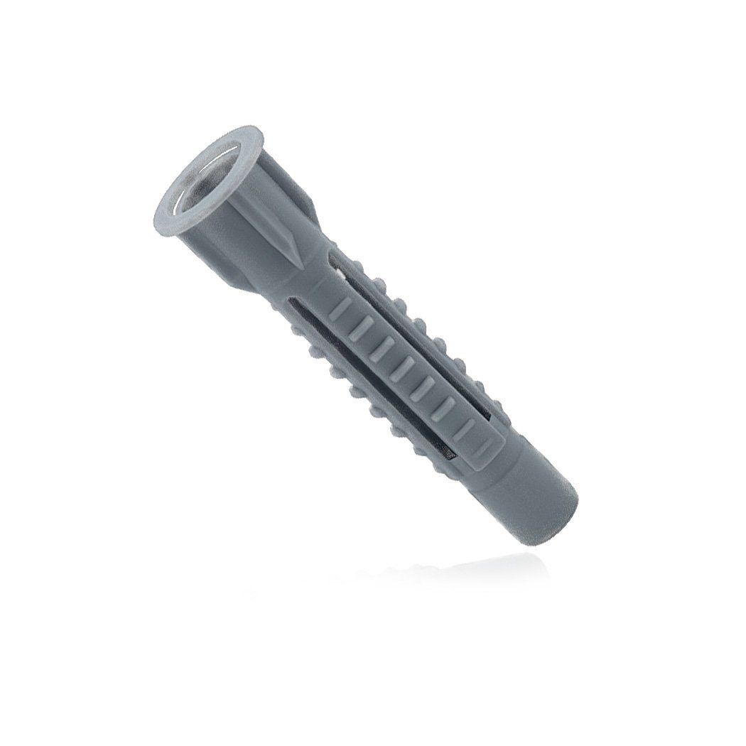 IGcons Universaldübel 1000x Megadübel 8mm M8 mit Kragen Nylon Dübel 8x50 grau Schrauben, M10 x 50 mm, (1000-tlg)