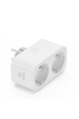 WOOX Funksteckdose WOOX R6153 Smart Dual Plug EU 16A + Energy Monitor, 1-St., R6153 Dualer Smart Plug