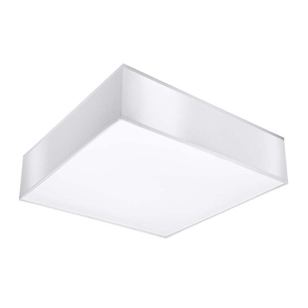 etc-shop Deckenstrahler, Leuchtmittel nicht inklusive, Deckenleuchte Deckenlampe PVC Stahl Weiß Modern Wohnzimmer Esszimmer