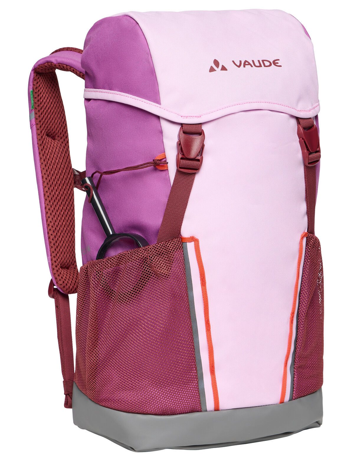 VAUDE Trekkingrucksack Puck 14, Kinderrucksack inklusive Regenhülle und Sitzmatte, 14 Liter