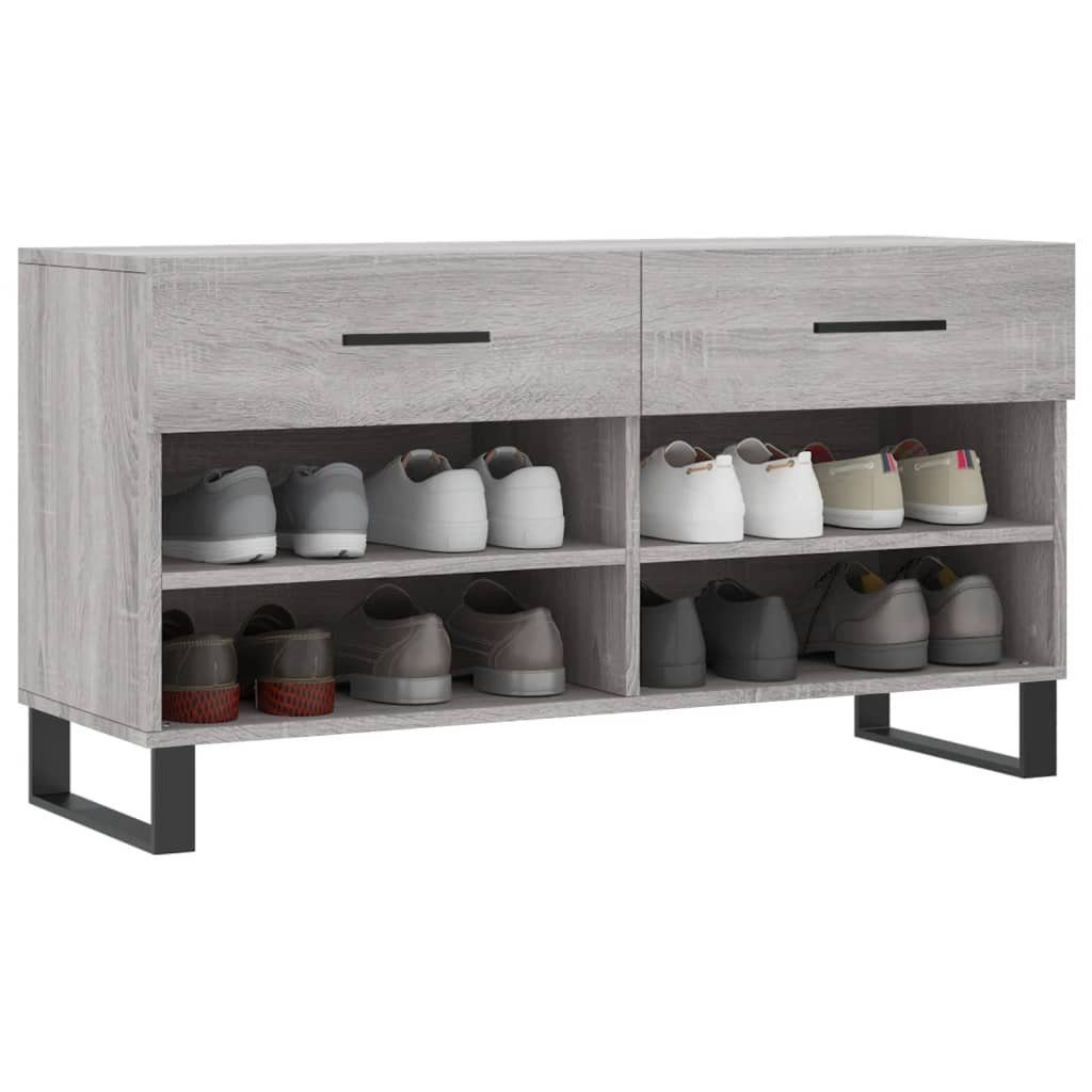 vidaXL Schuhregal Schuhbank Grau Sonoma 102x35x55 günstig online kaufen