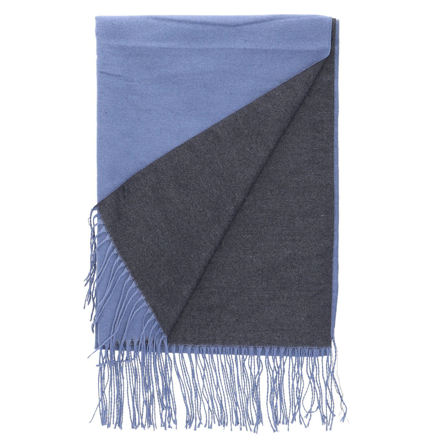 Antonio Strickschal Antonio Damen Schal soft Cashmera blau/grau günstig online kaufen