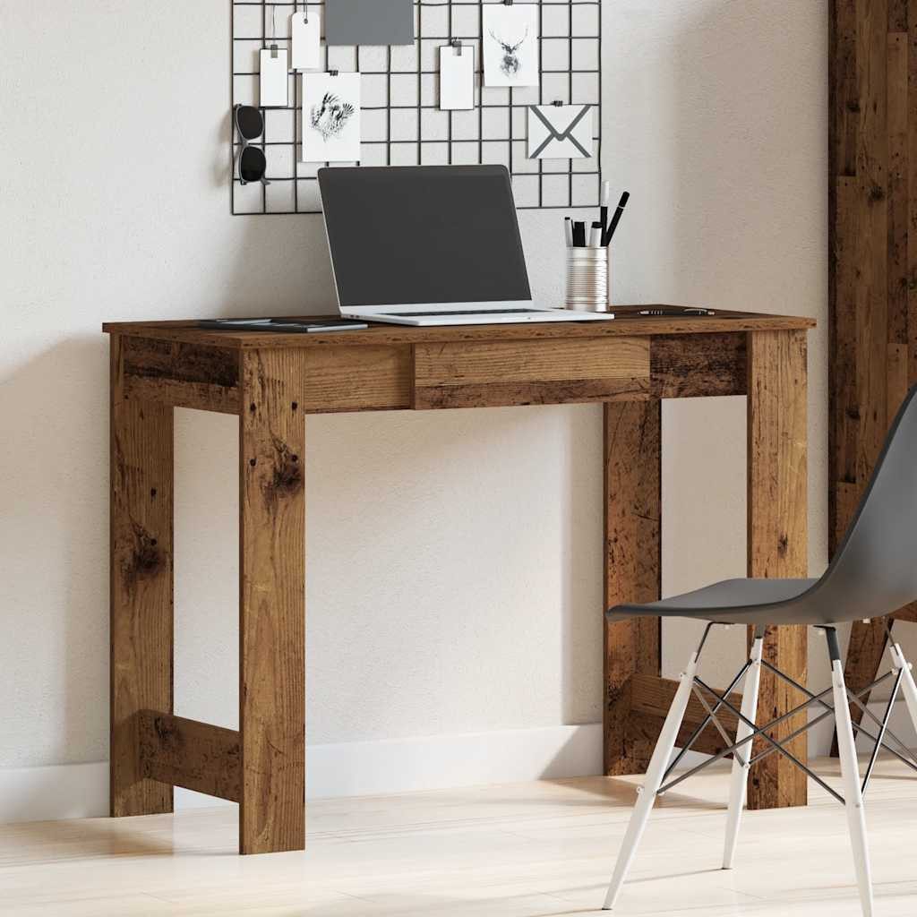 vidaXL Schreibtisch Schreibtisch Altholz-Optik 100x45x75 cm günstig online kaufen