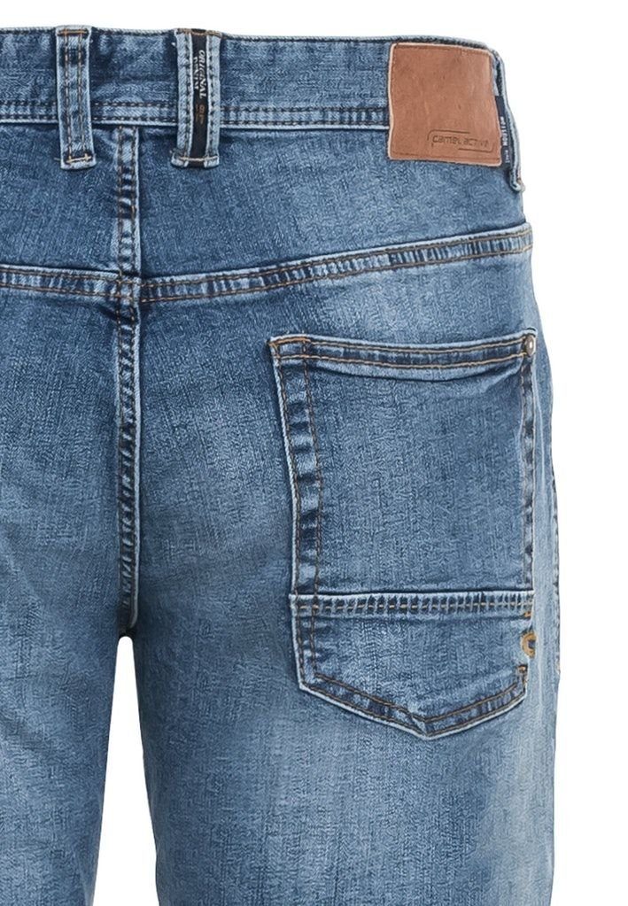 Fit active 5-Pocket-Style aus Houston 5-Pocket-Jeans Regular Baumwolle im camel