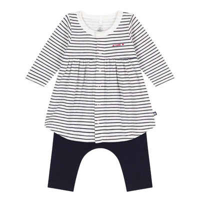 Petit Bateau Kleid & Leggings Petit Bateau langärmeliges Baby Kleid mit Leggings 3-12 Monate