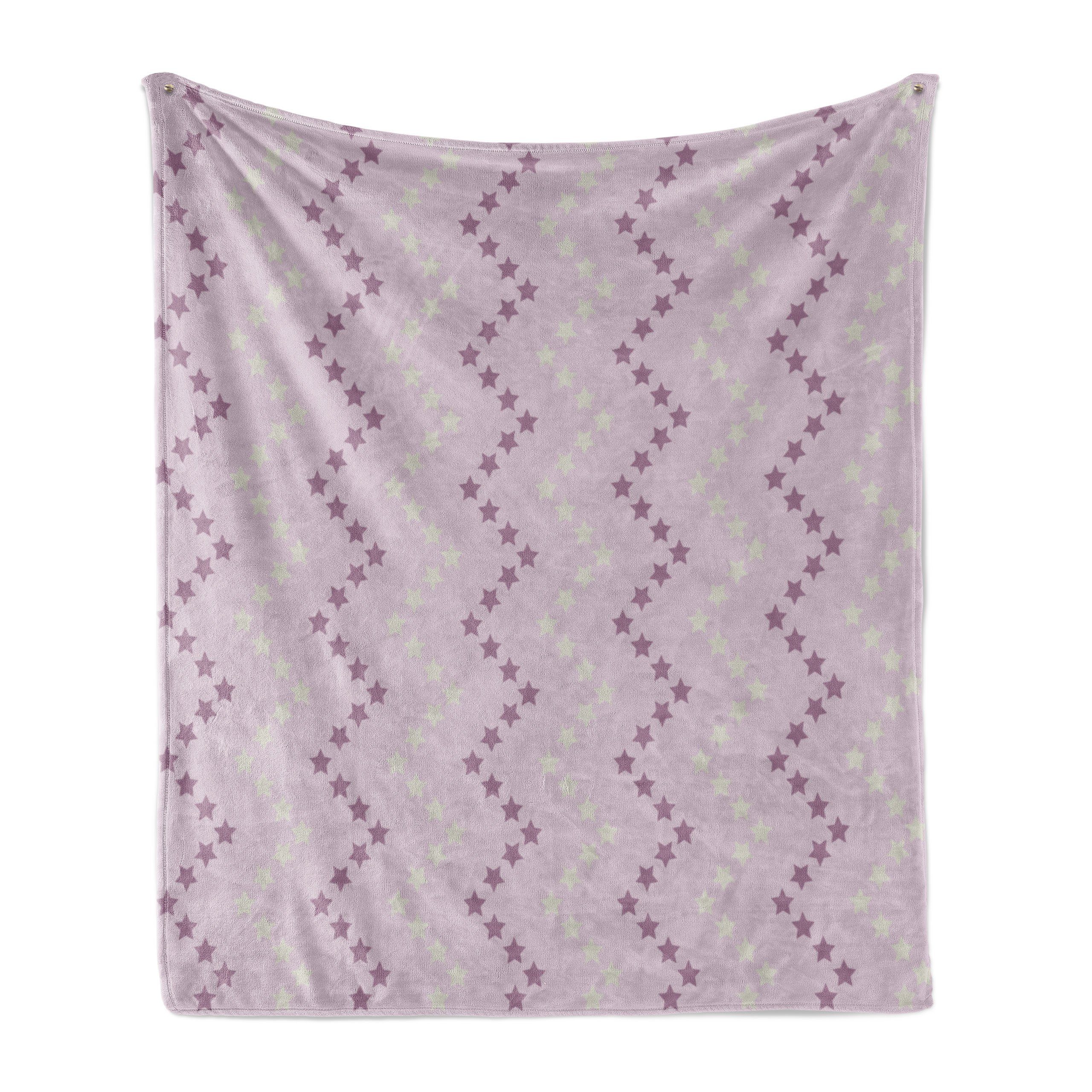 Gemütlicher Stars Wohndecke Mauve und Zag Stripes Außenbereich, den Innen- Abakuhaus, Plüsch für And Zig