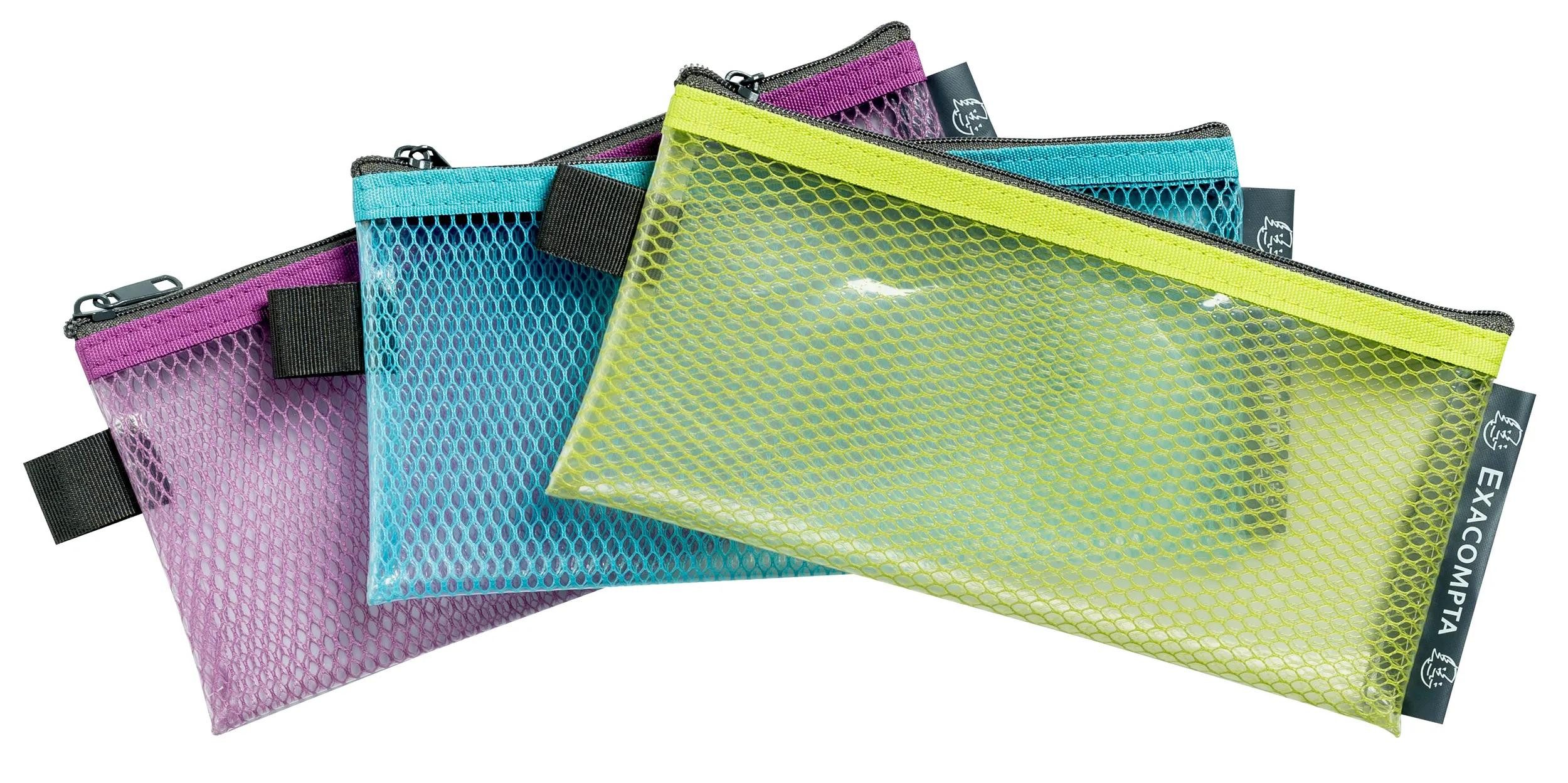 EXACOMPTA Prospekthülle 12x Transparente Tasche/Etui, RC-PP, Pop'N Co - sortiert - 38110E, Druckknopf Hülle