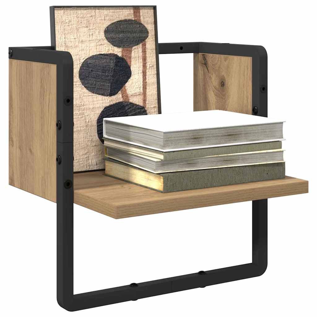 vidaXL Regal Wandregal Kunsthandwerk Eiche 30 x 25 x 30 cm Holzwerkstoff, 1 günstig online kaufen