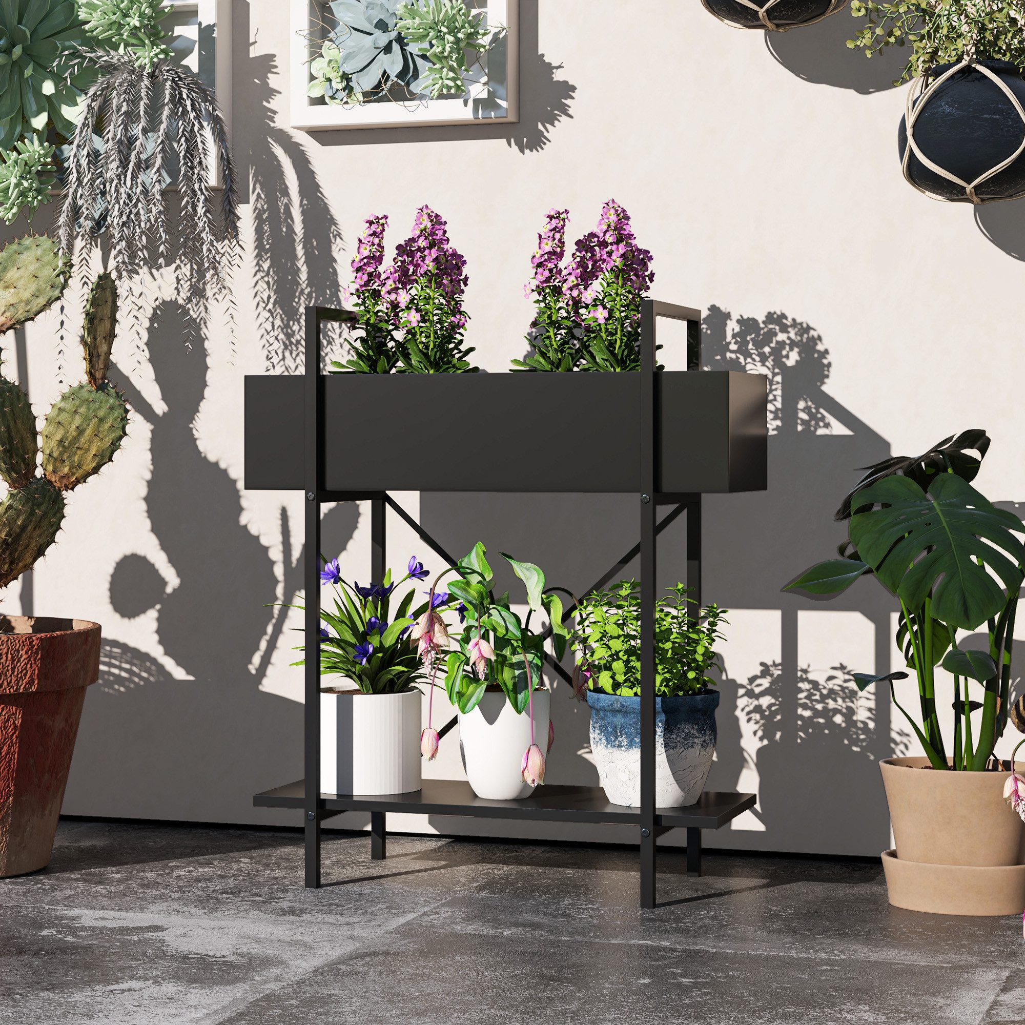 MC Star Pflanzentreppe 2-Etagen Pflanzenständer, Blumenständer günstig online kaufen