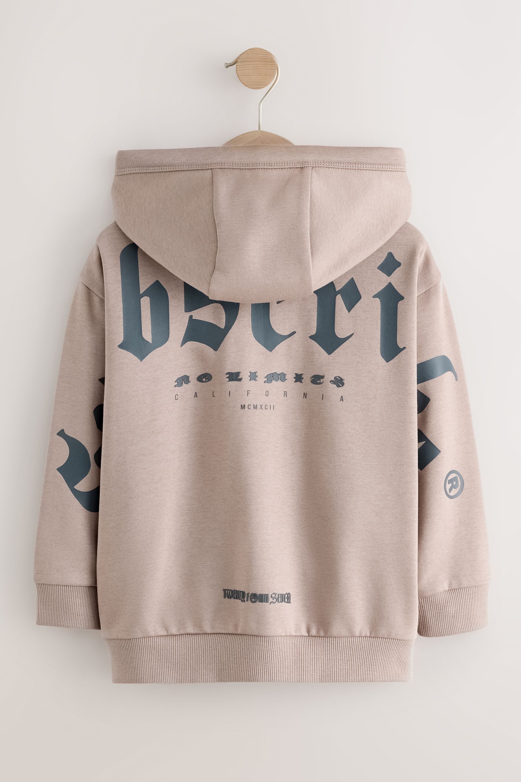 Next Hoodie Reißverschluss-Kapuzenjacke mit Grafik (1-tlg)