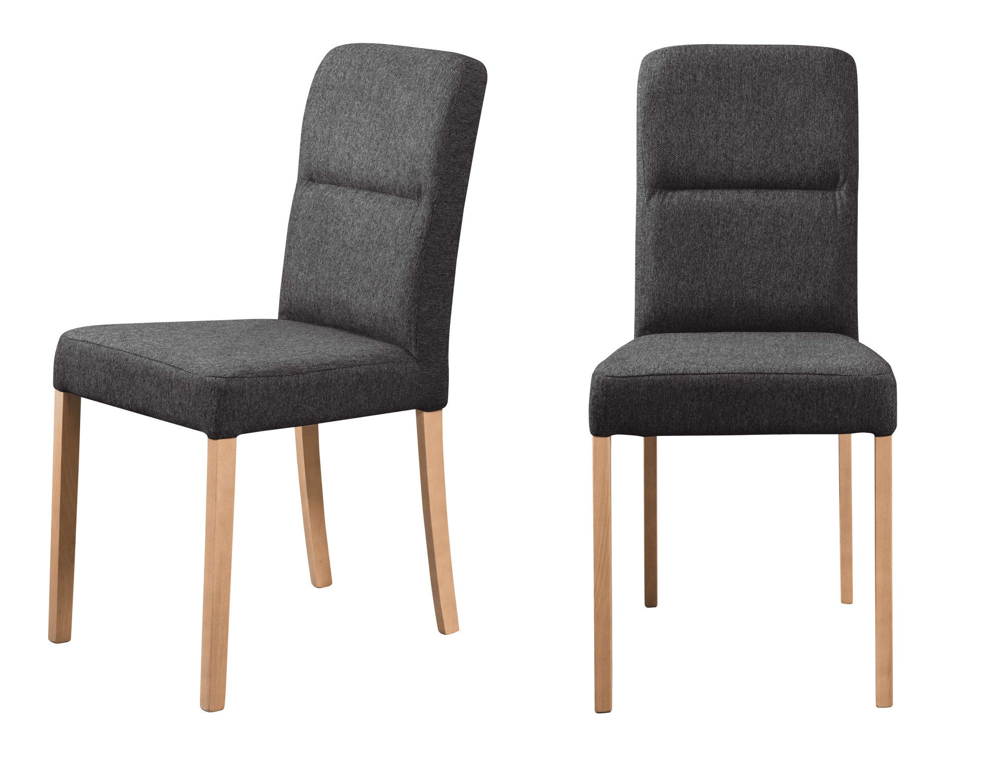 Home affaire 4-Fußstuhl Nina Küchenstuhl, Polsterstuhl (Set, 2 St), Gestell günstig online kaufen