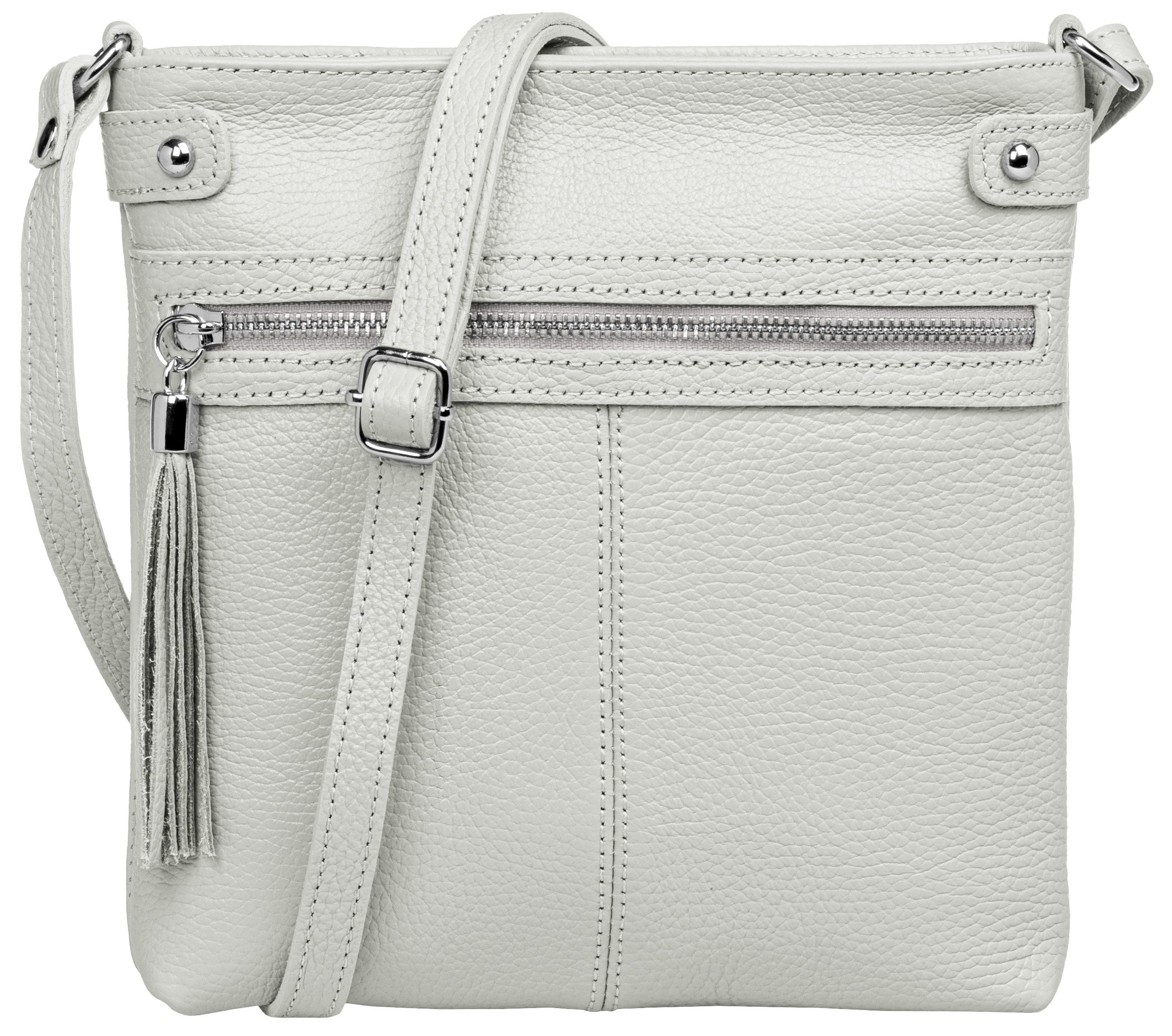 Caspar Umhängetasche Mittelgroße Crossbody Bag Leder günstig online kaufen