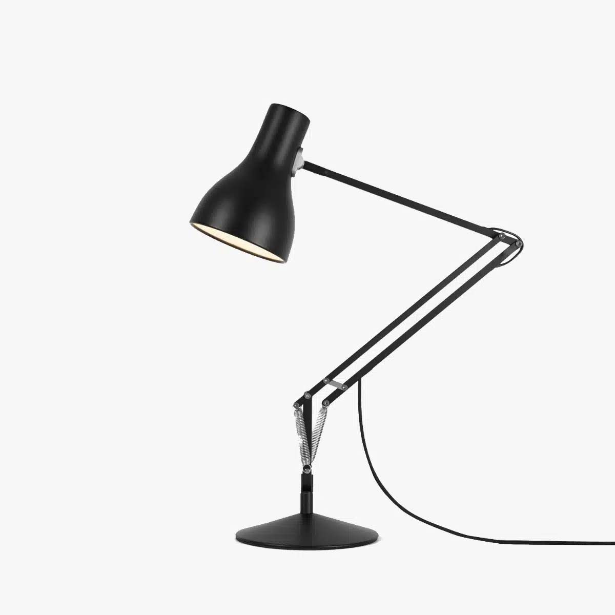 Anglepoise Schreibtischlampe Type 75 Tischleuchte, H: max. 90 cm, LED wechselbar, 2700K, Flexibler Arm, inkl. LED-Leuchtmittel