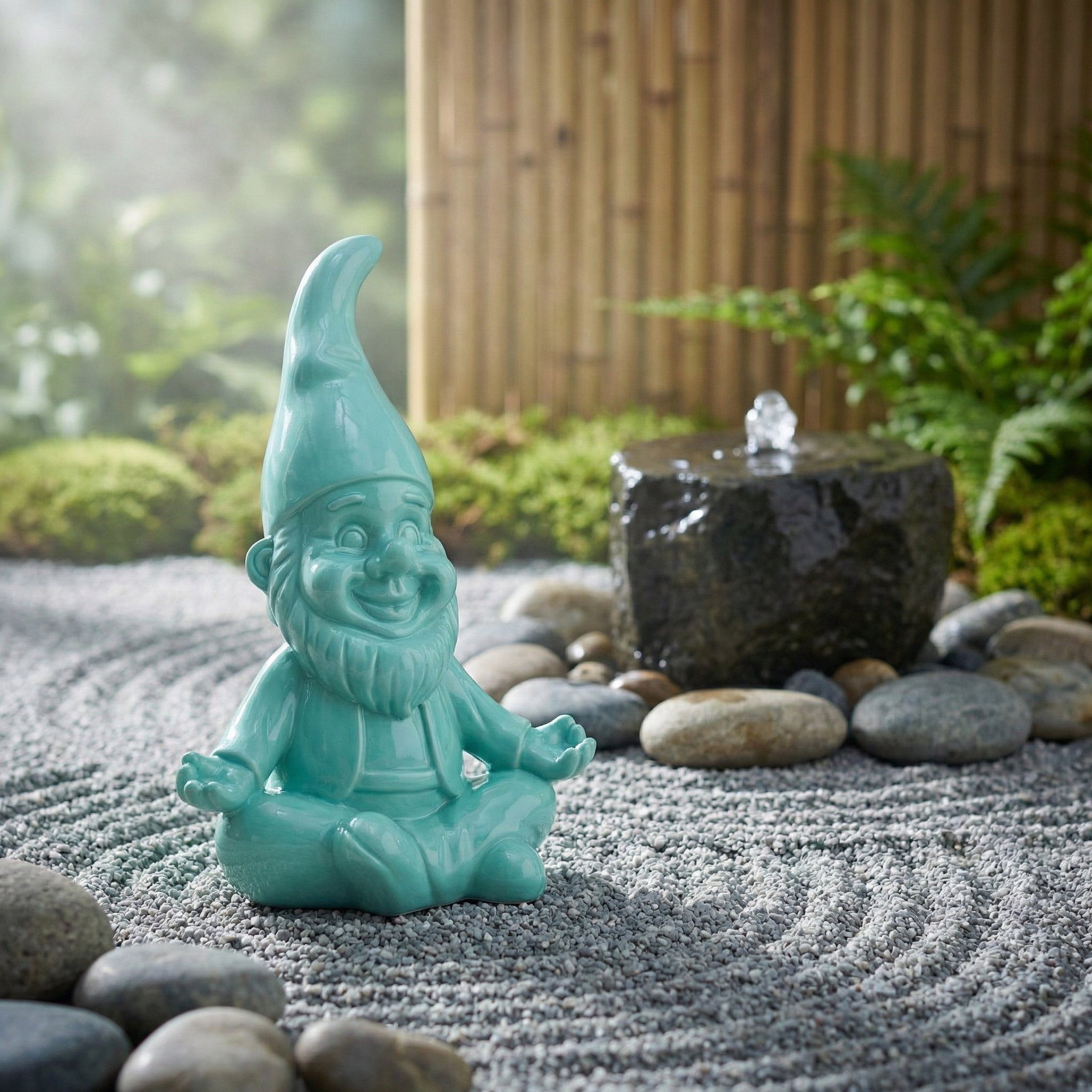colourliving Gartenzwerg GartenPoser Yoga-Gartenzwerg »ZenPoser«, in 2 Größen & 6 Farben, (1 St), Wähle einfach deine Lieblingsfarbe und die passende Größe aus!