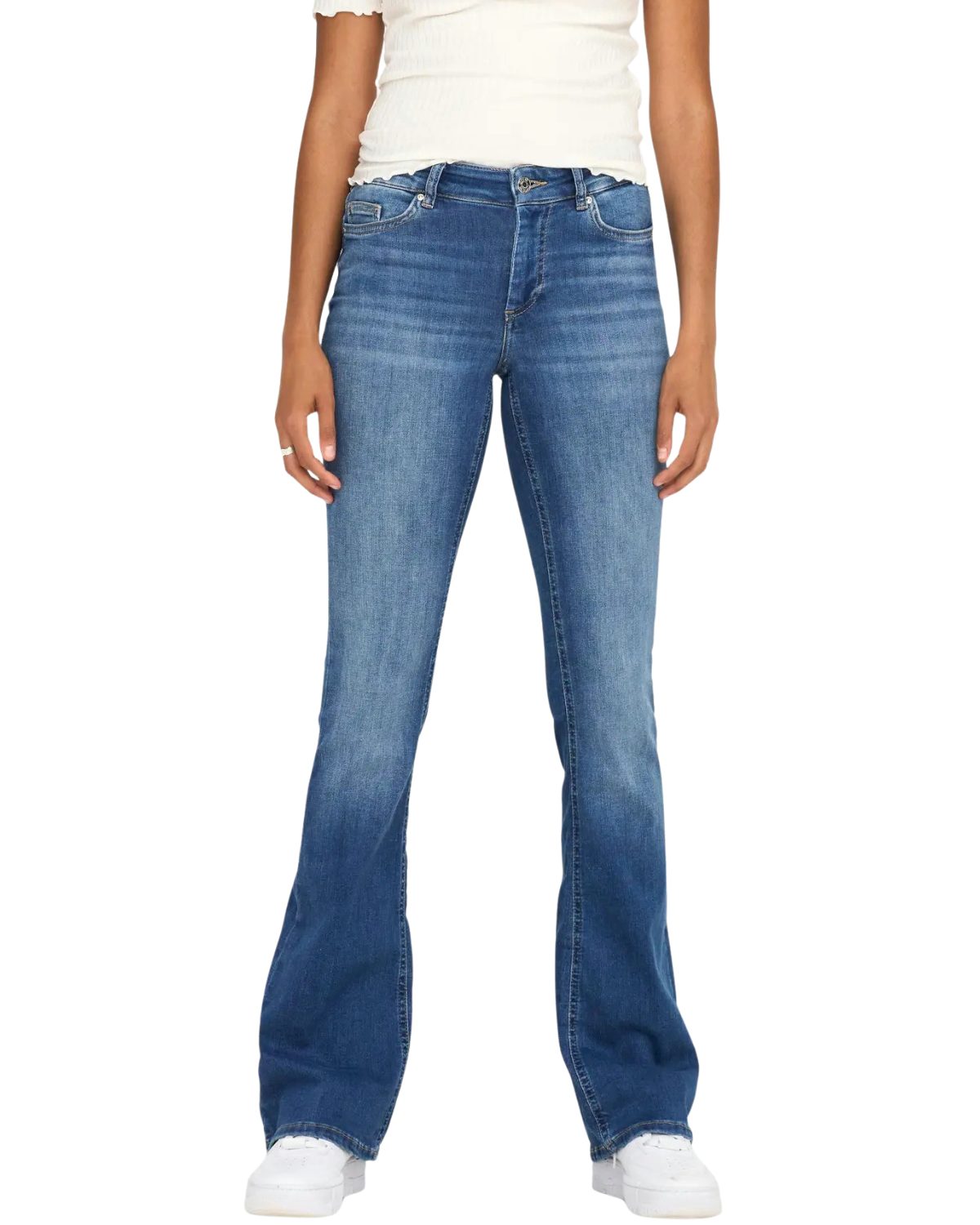 ONLY Schlagjeans casual Mid Waist Flared Jeans günstig online kaufen