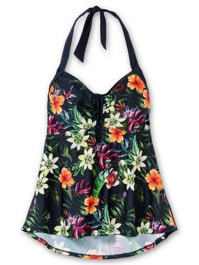 sheego by Joe Browns Tankini-Top Große Größen, mit Blumenprint und Neckholderträgern