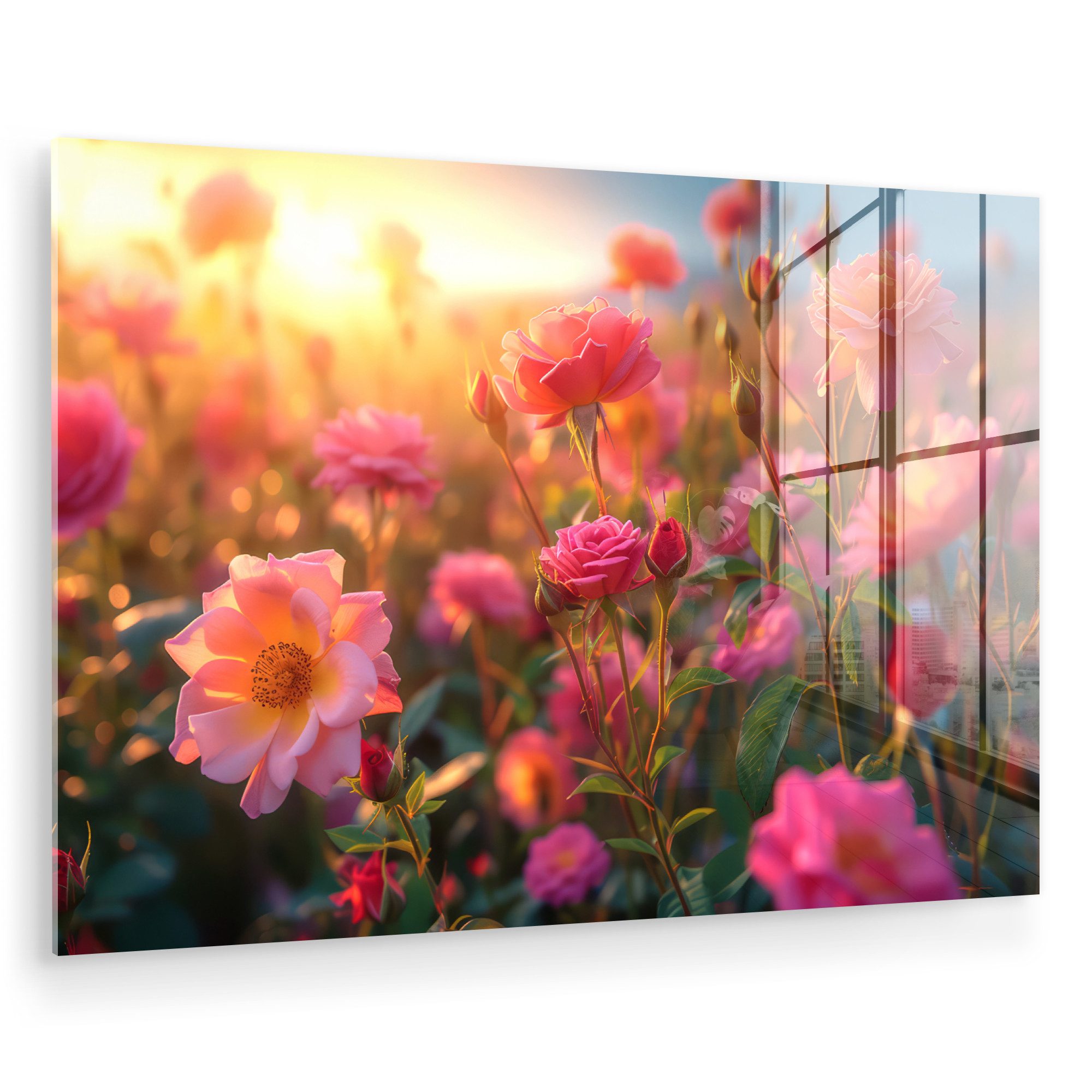 MuchoWow Acrylglasbild Blumen - Rosen - günstig online kaufen