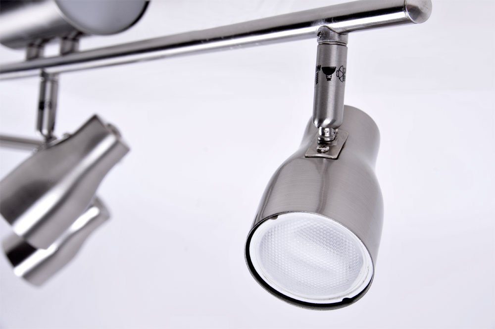 etc-shop LED Deckenleuchte, Leuchtmittel inklusive, Watt Lampe Beleuchtung Strahler 12 Lichtschiene Warmweiß, Decken beweglich LED