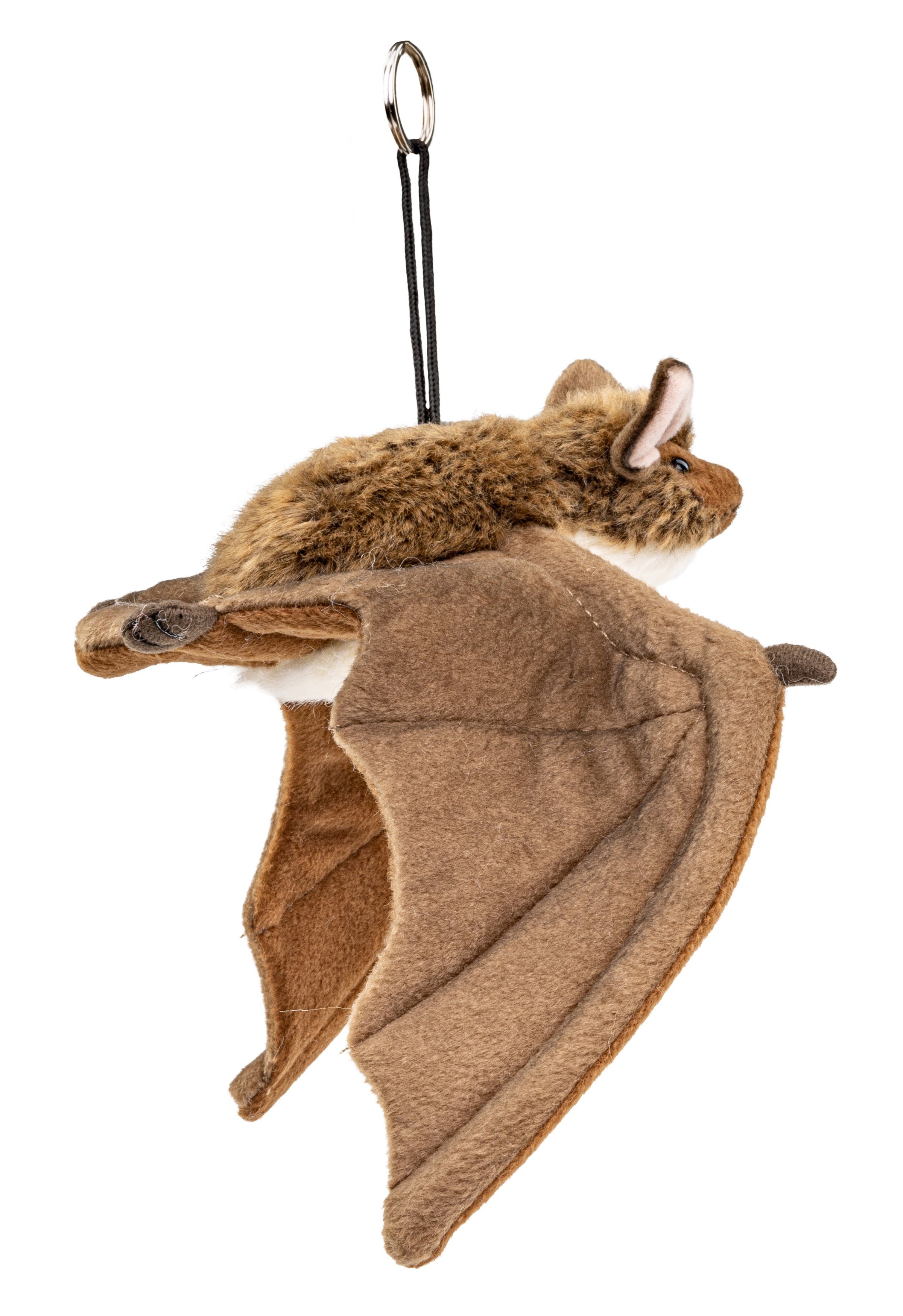 Uni Toys Fledermaus dunkelbraun mit Aufhängung Stofftier Plüschtier Stofftier 