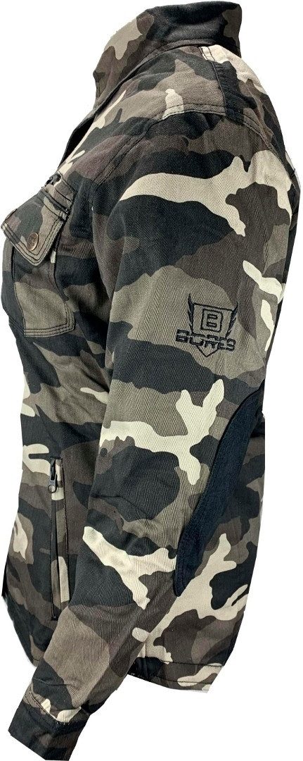 Bores Motorradjacke Military Jack Damen Textiljacke Wasserdicht Atmungsaktiv wasserabweisend reißfest wasserdichte