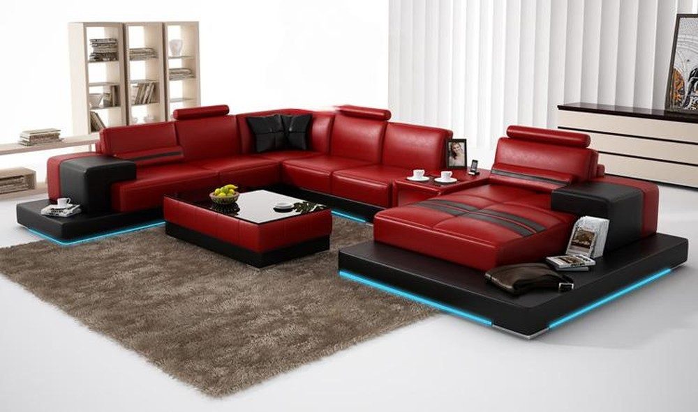 Ecksofa Eckcouch aus Leder – Wohnlandschaft für Ihren Raum