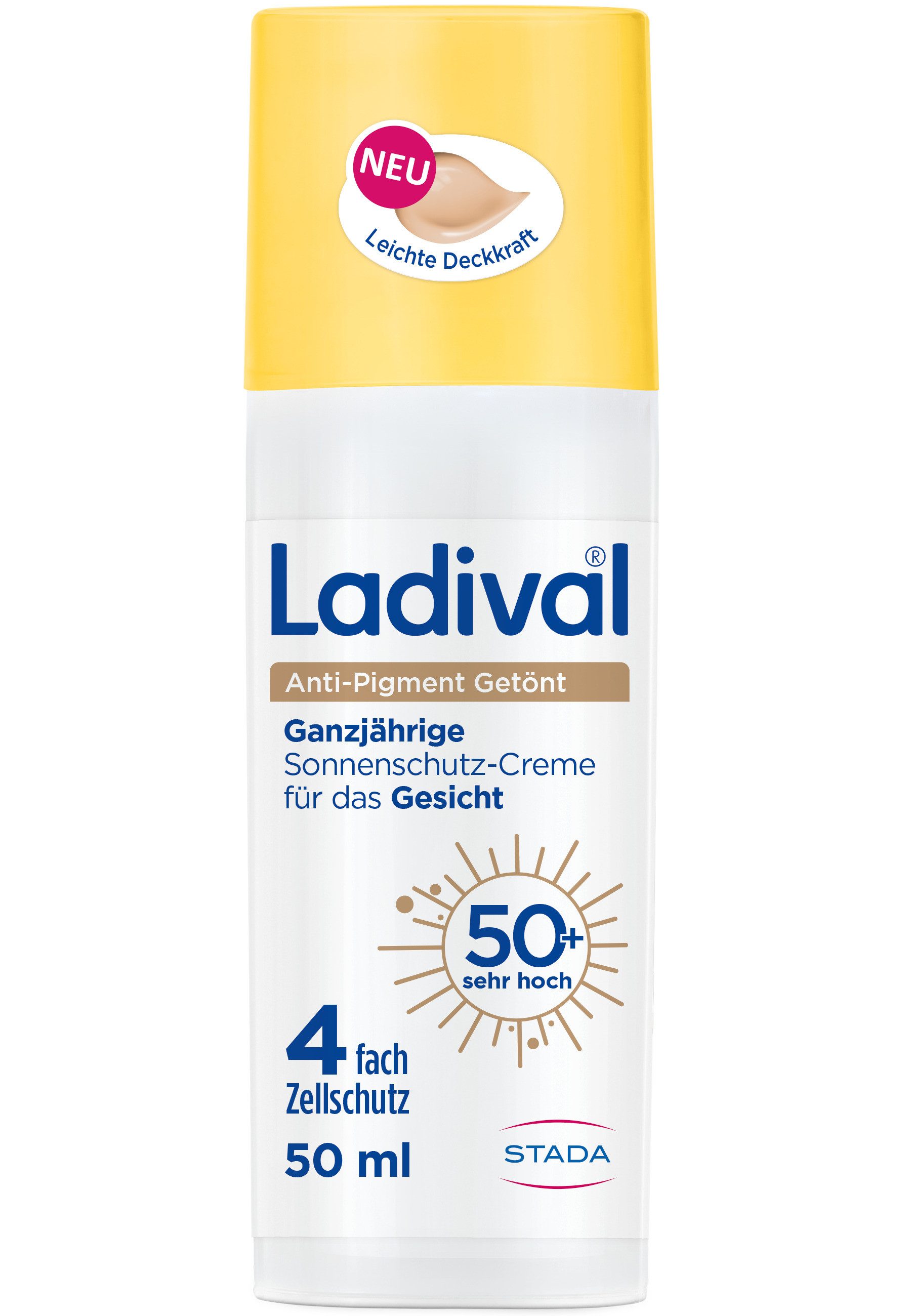 Ladival Sonnenschutzcreme Anti-Pigment Getönt Sonnenschutz-Creme Gesicht LSF 50+, 1-tlg.