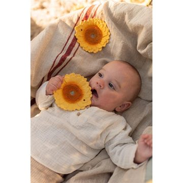 Oli&Carol Beißring Sun the Sunflower Sonnenblume Zahnungshilfe, Greifling, Babyspielzeug, Badespielzeug