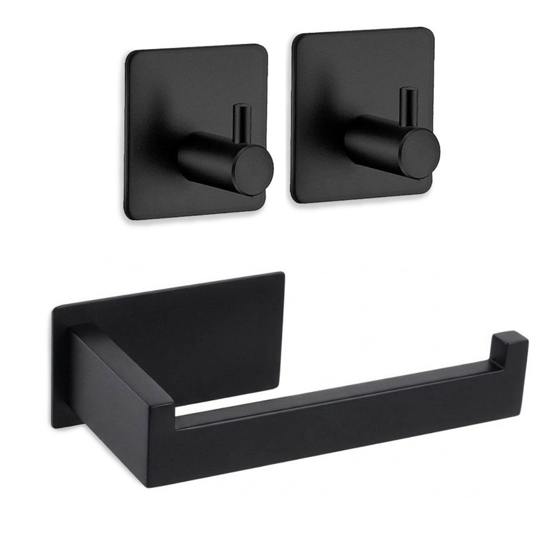 LIVINA HOME Handtuchhaken Handtuchhaken Haken selbstklebend, Toilettenpapierhalter ohne Bohren, Badezimmer, Bad, Küche