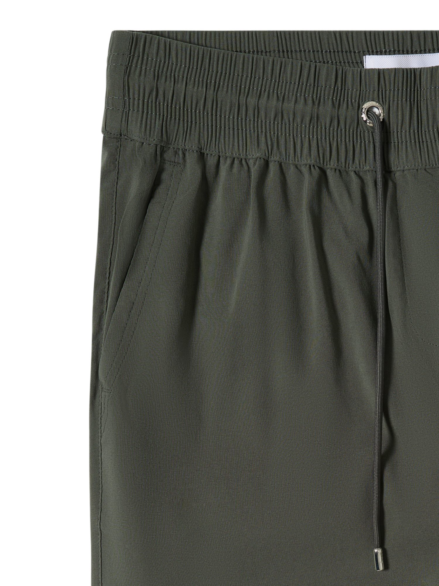CECIL Stoffhose grün, Casual, Baumwolle, Unifarben, Regular Fit, Mittel