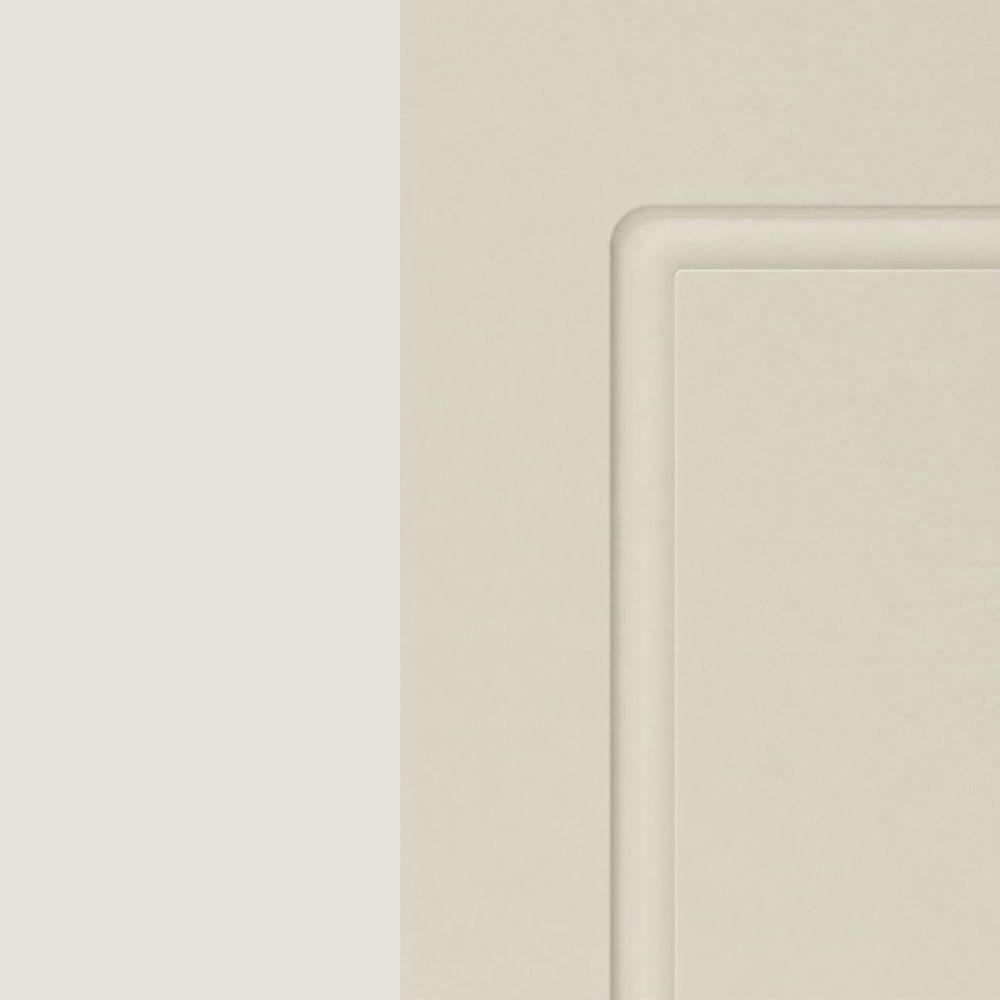 Feldmann-Wohnen Klapphängeschrank Kvantum (W4B/60, 1 Klappe, innen 1 Fach, Gasdruckdämpfer, 1-St., moderne Matt-Optik, dekorative Fräsungen, B/T/H 60x32,5x36cm) Grau / Vanille Matt Gasdruckdämpfer